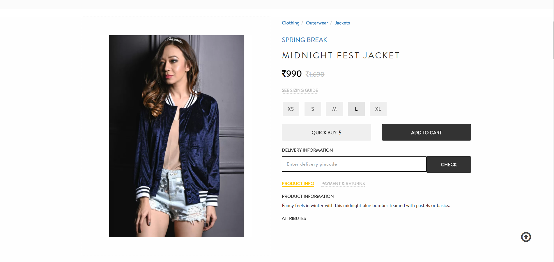 Megha Ray megha_ray Midnight Fest Jacket Shop the Latest Fashion Trends Online