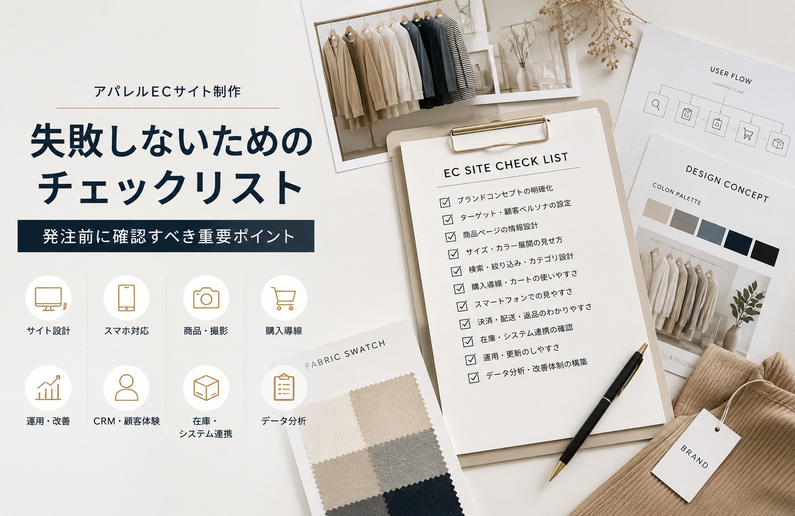 アパレルECサイト制作で失敗しないためのチェックリスト